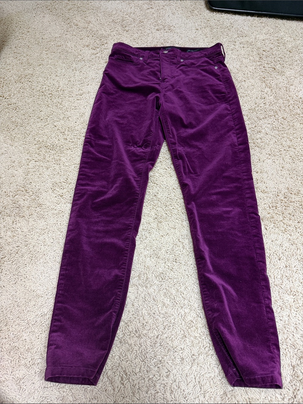 Banana Republic Deep Purple Skinny Corduroy Jeans